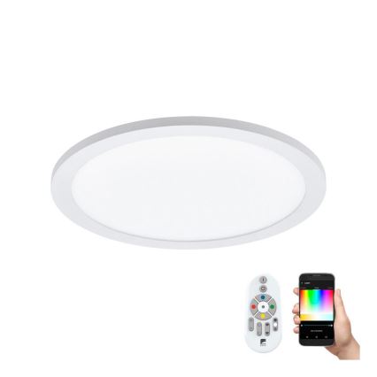 Eglo 33341 - Plafonnier LED RGBW dimmable SARSINA-C LED/16W/230V 2700-6500K Ø 30 cm + télécommande