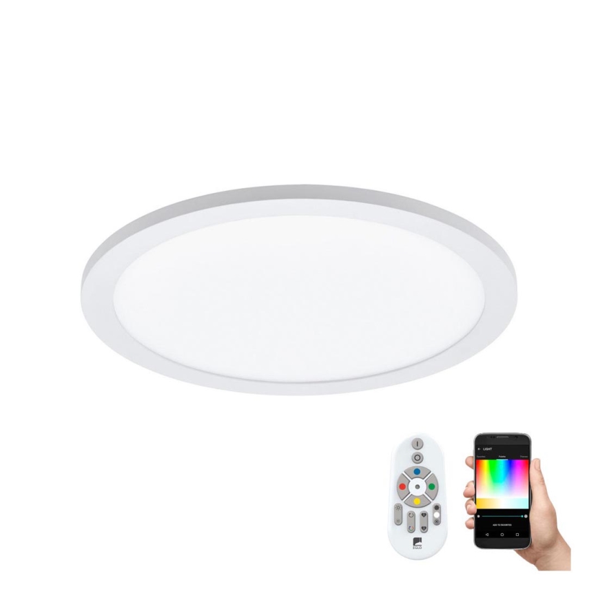 Eglo 33341 - Plafonnier LED RGBW dimmable SARSINA-C LED/16W/230V 2700-6500K Ø 30 cm + télécommande