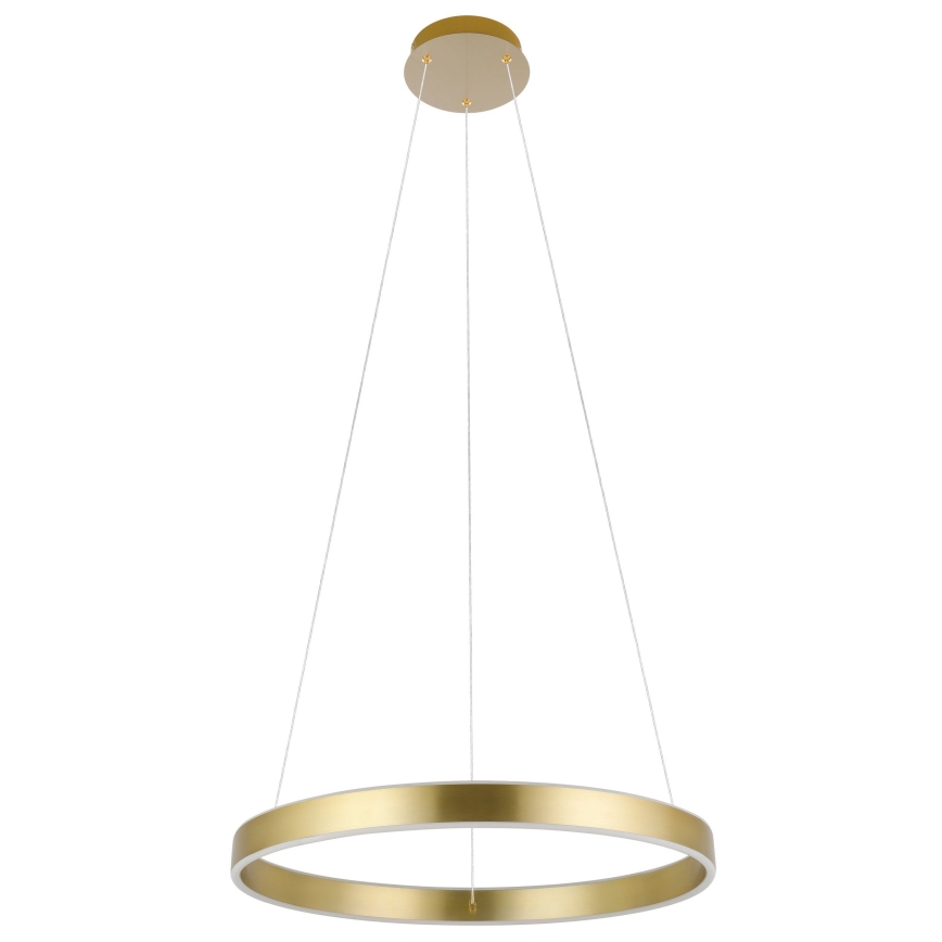 Eglo 33484 - Suspension LED à câble ALCAZABA, 2 x LED, 18 W, 230 V, 3000 K, Ø 55 cm, doré