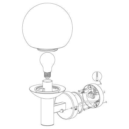 Eglo 33564 - Applique murale extérieure NISIA-C LED/9W/230V IP44