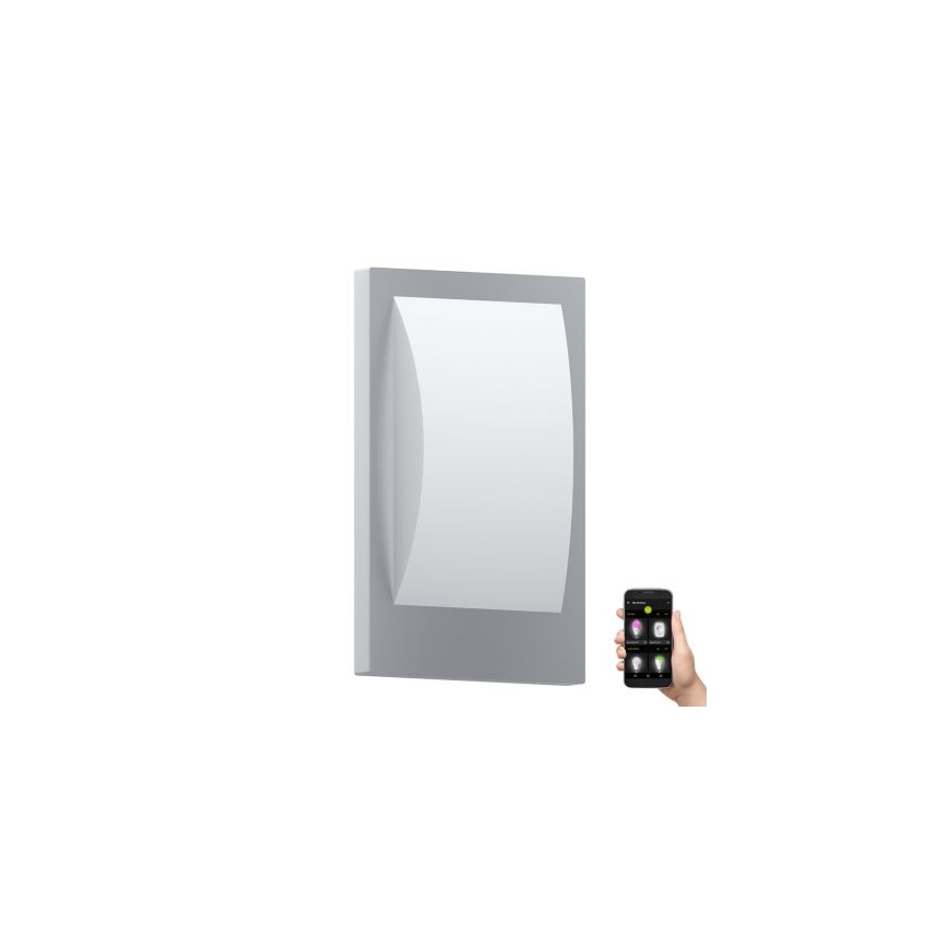 Eglo 33569 - Applique murale LED d'extérieur VERRES-C 1xE27/9W/230V IP44 chrome mat