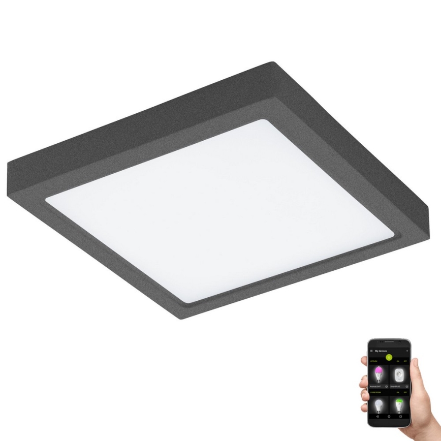 Eglo 33578- Eclairage de salle de bain à intensité variable ARGOLIS-C LED/22W/230V IP44 anthracite