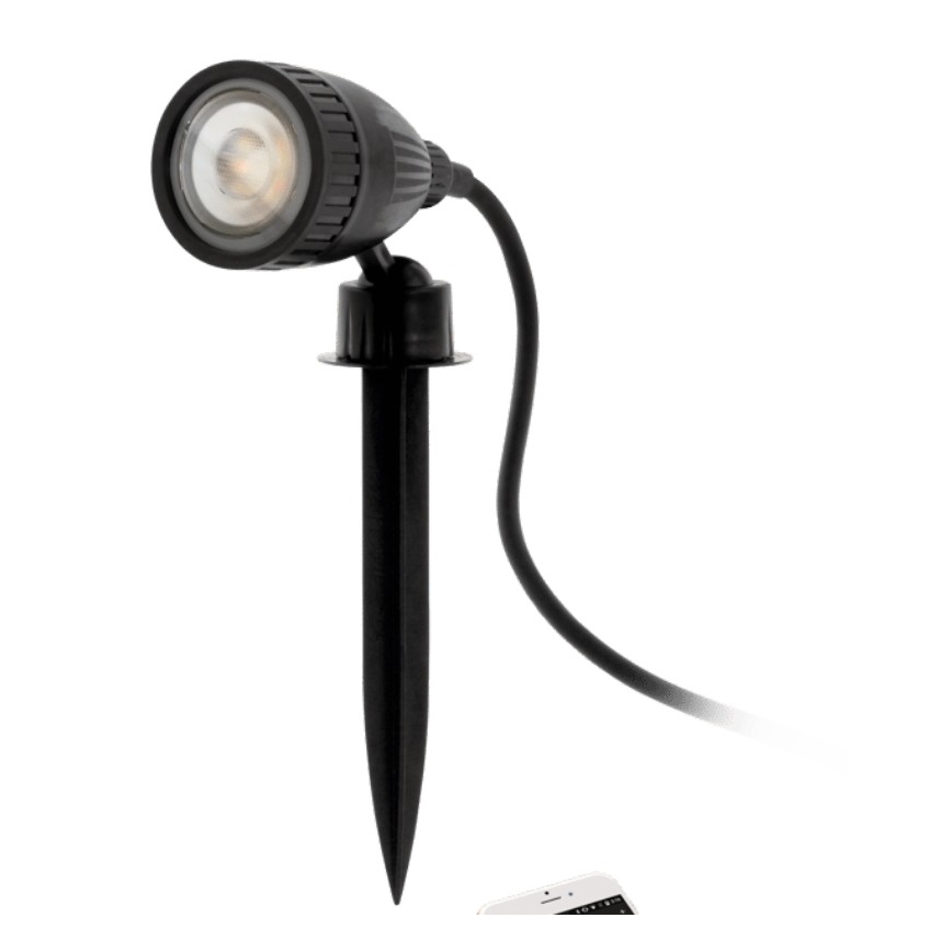 Eglo 33579 - Lampe d'extérieur LED RGBW NEMA-C 1xGU10/5W/230V IP44 noire