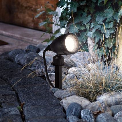 Eglo 33579 - Lampe d'extérieur LED RGBW NEMA-C 1xGU10/5W/230V IP44 noire