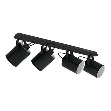 Eglo 33648 - Plafonnier à spots VILLABATE 4xE27/10W/230V