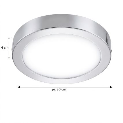 Eglo 33667 - Plafonnier LED RGBW à intensité variable salle de bain FUEVA-C LED21W/230V d. 30 cm IP44