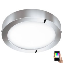 Eglo 33667 - Plafonnier LED RGBW à intensité variable salle de bain FUEVA-C LED21W/230V d. 30 cm IP44