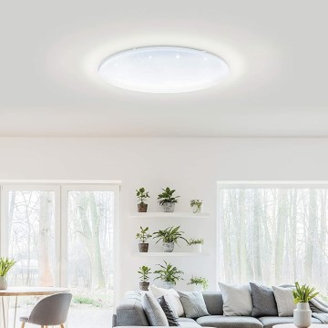 Eglo 33669 - Plafonier RGBW à intensité variable TOTARI-C LED/43W/230V 2700-6500K blanc + Télécommande