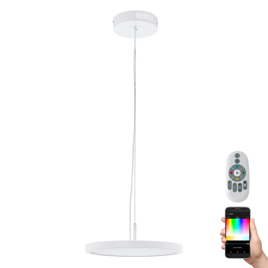 Eglo 33675 - Suspension filaire RGBW à intensité variable CERIGNOLA-C LED/21W/230V 2700-6500K + Télécommande