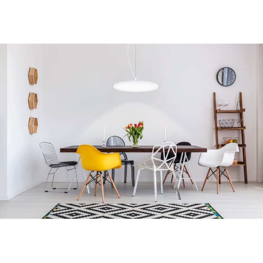Eglo 33675 - Suspension filaire RGBW à intensité variable CERIGNOLA-C LED/21W/230V 2700-6500K + Télécommande