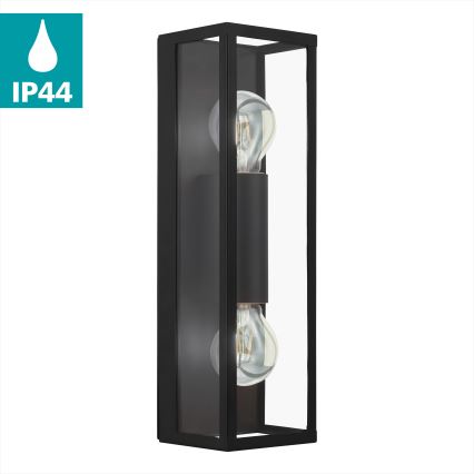 Eglo 33856 - Applique murale extérieure ALAMONTE 2xE27/60W/230V IP44 noire