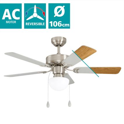 Eglo - Ventilateur de plafond 1xE27/40W/230V