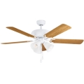 Eglo 35076 - Ventilateur de plafond LAS PALMAS 3xE27/40W/230V marron
