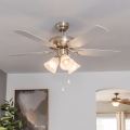 Eglo 35077 - Ventilateur de plafond LAS PALMAS 3xE27/40W/230V gris