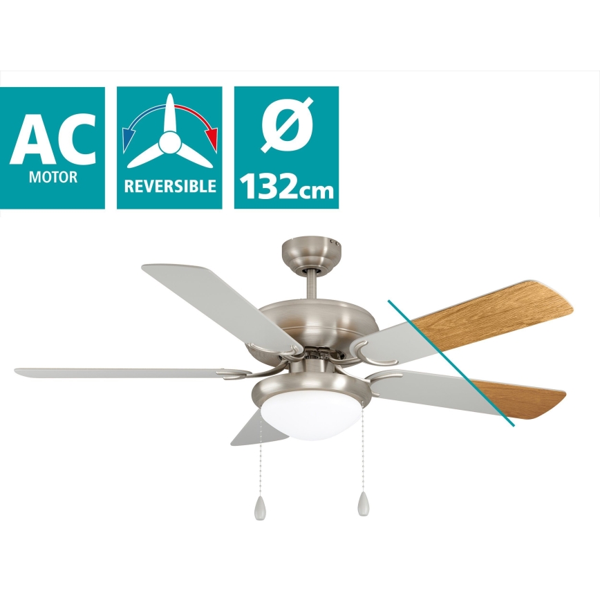 Eglo 35078 - Ventilateur de plafond BALLINA 2xE27/40W/230V