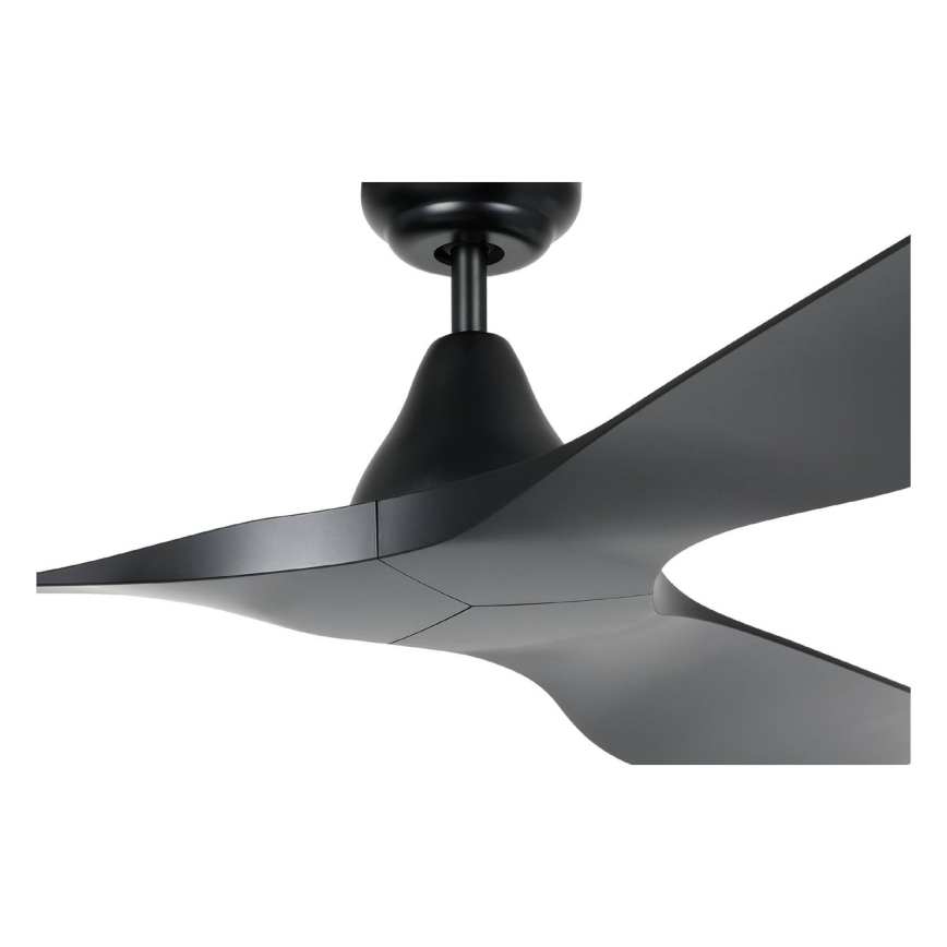 Eglo - Ventilateur de plafond, diamètre 132 cm, noir + télécommande