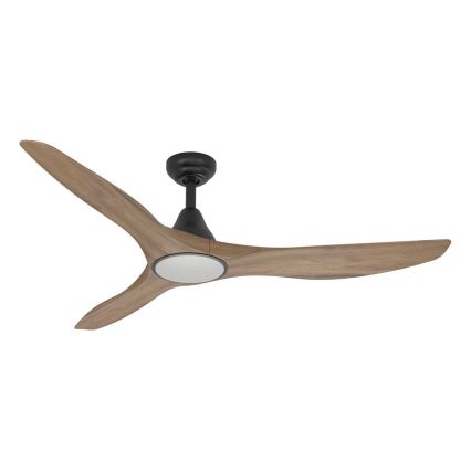 Eglo - Ventilateur de plafond à LED 19 W/230 V, Ø 132 cm, marron + télécommande