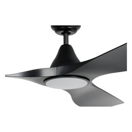 Eglo - Ventilateur de plafond LED 19 W 230 V Ø 132 cm, noir + télécommande