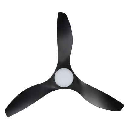 Eglo - Ventilateur de plafond LED 19 W 230 V Ø 132 cm, noir + télécommande