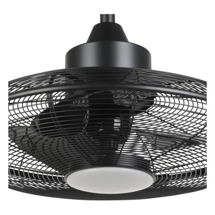 Eglo - Ventilateur de plafond à LED 15W/230V Ø 53 cm noir + télécommande