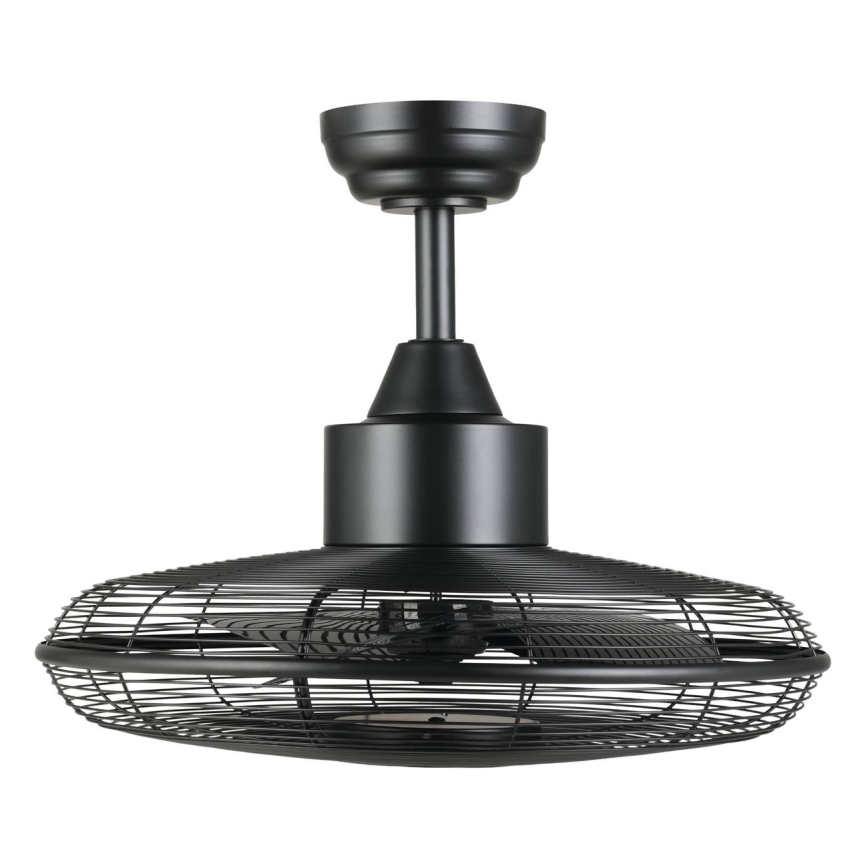 Eglo - Ventilateur de plafond à LED 15W/230V Ø 53 cm noir + télécommande