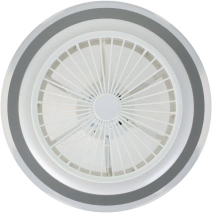 Eglo - Ventilateur de plafond LED à intensité variable LED/25,5W/230V blanc/gris 2700-6500K + télécommande