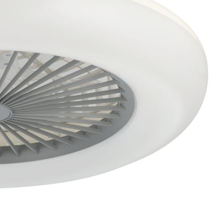Eglo - ventilateur de plafond LED dimmable 3xLED/12,6W/230V 2700-6500K Ø 55 cm gris + télécommande