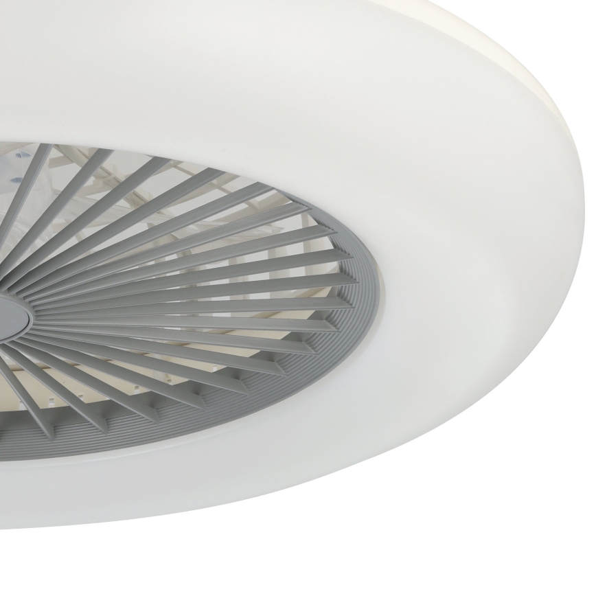 Eglo - ventilateur de plafond LED dimmable 3xLED/12,6W/230V 2700-6500K Ø 55 cm gris + télécommande