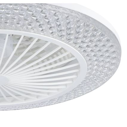 Eglo - Ventilateur de plafond LED dimmable 3xLED/12,6W/230V 2700-6500K Ø 55 cm blanc + télécommande