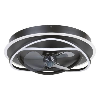 Eglo - Ventilateur de plafond LED dimmable 4xLED/9W/230V 2700-6500K Ø 50 cm noir + télécommande
