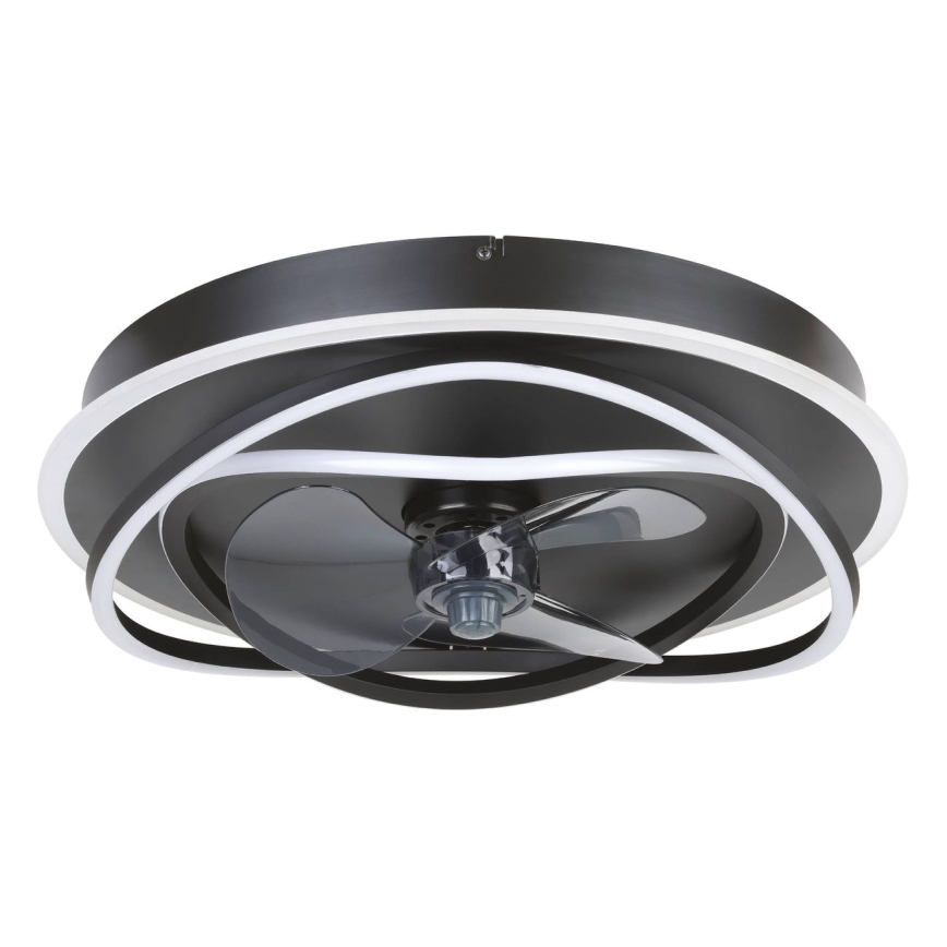 Eglo - Ventilateur de plafond LED dimmable 4xLED/9W/230V 2700-6500K Ø 50 cm noir + télécommande