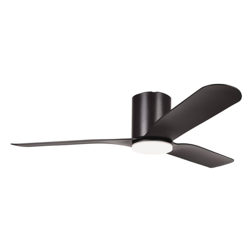 Eglo - Ventilateur de plafond LED à intensité variable/17W/230V Ø 132 cm noir + télécommande