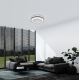 Eglo - Ventilateur de plafond LED à intensité variable LED/25,5W/230V blanc/noir 2700-6500K + télécommande