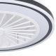 Eglo - Ventilateur de plafond LED à intensité variable LED/25,5W/230V blanc/noir 2700-6500K + télécommande