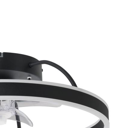 Eglo - Ventilateur de plafond LED RGBW dimmable LED/36W/230V 3000-6500K noir + télécommande