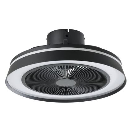 Eglo - Ventilateur de plafond LED RGBW dimmable 3xLED/8,5W/230V+LED/6W 2700-6500K Ø 48 cm noir + télécommande