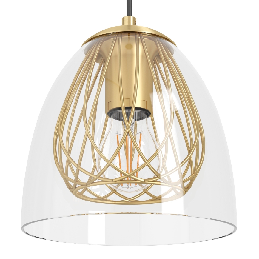 Eglo - Suspension filaire 1xE27/40W/230V doré