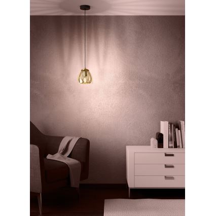 Eglo - Suspension filaire 1xE27/40W/230V doré