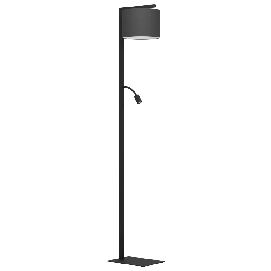 Eglo - Lampadaire 1xE27/40W/230V + LED/3,8W 3000K noir