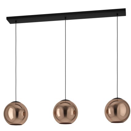 Eglo - Suspension filaire 3xE27/40W/230V cuivre