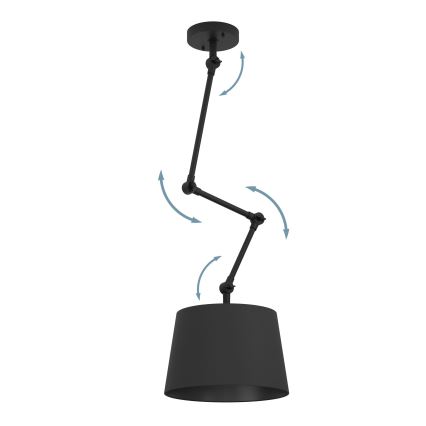 Eglo - Suspension-barre 1xE27/40W/230V noir
