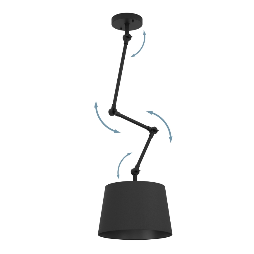 Eglo - Suspension-barre 1xE27/40W/230V noir