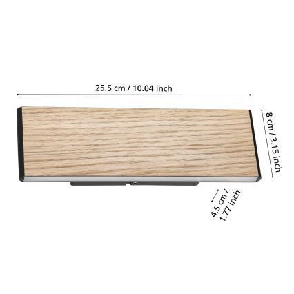 Eglo - Applique murale 2xLED/4,2W/230V 3000K chêne