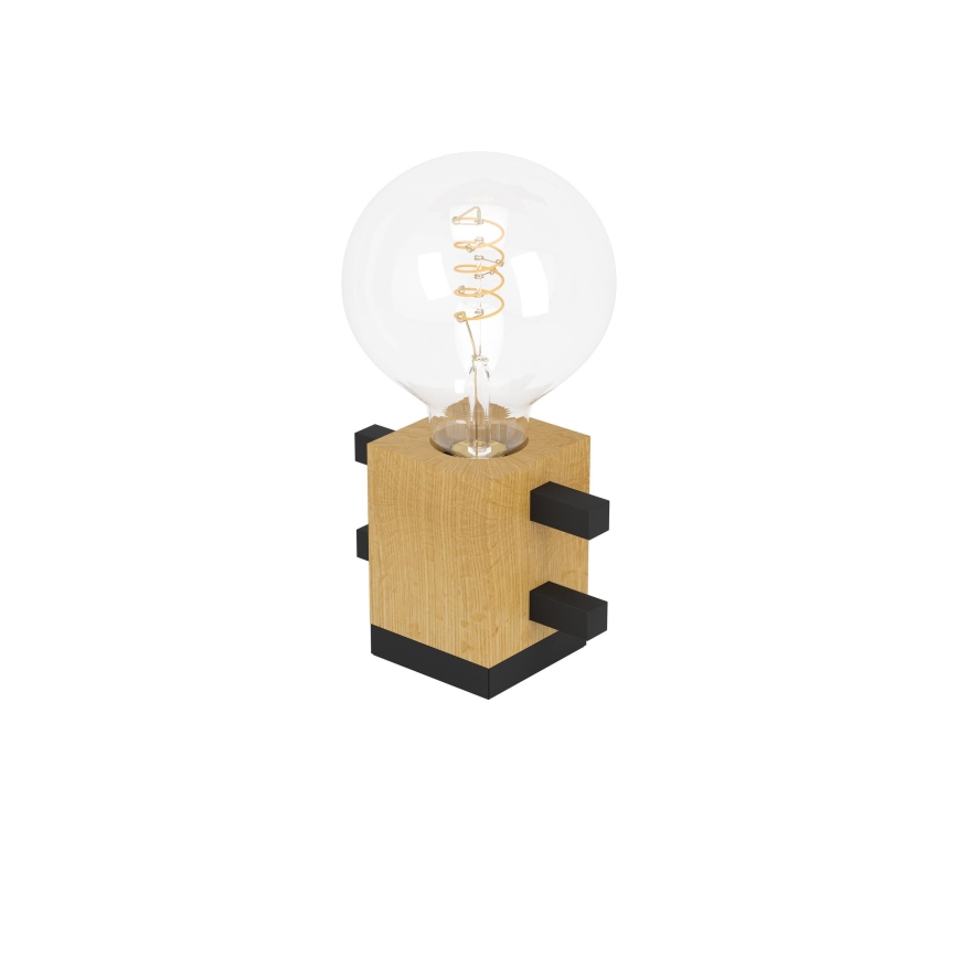 Eglo - Lampe de table 1xE27/40W/230V noir/marron