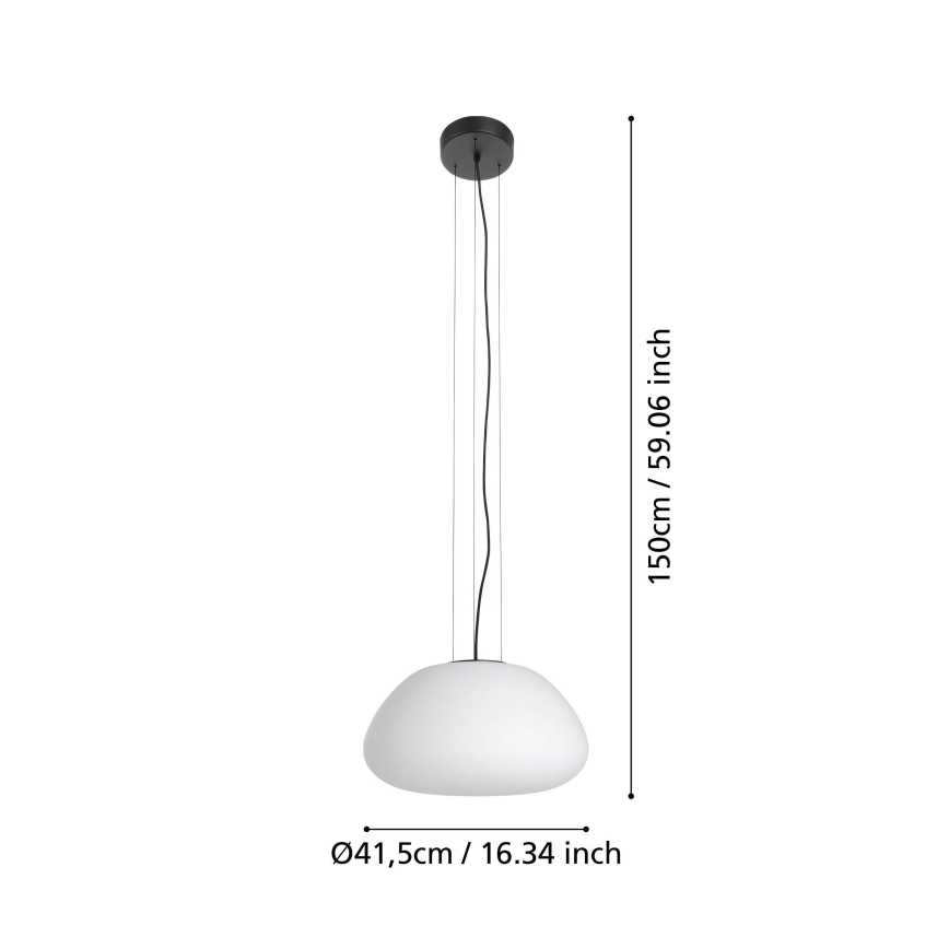 Eglo - Suspension filaire 1xE27/40W/230V noir