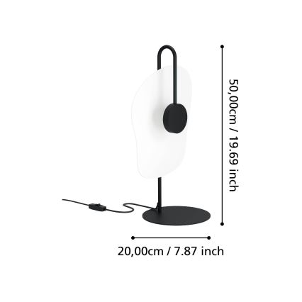 Eglo - Lampe de table LED/5,4W/230V 3000K noir