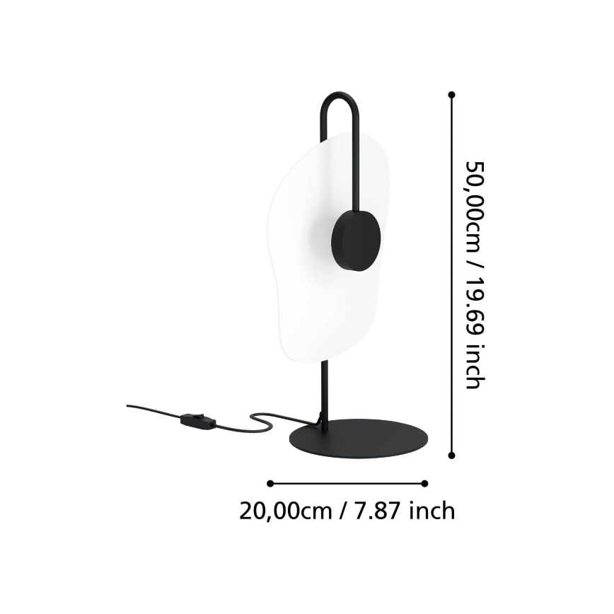 Eglo - Lampe de table LED/5,4W/230V 3000K noir