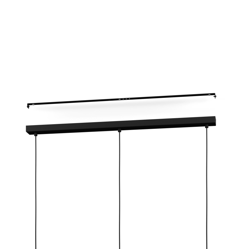 Eglo - Suspension filaire 3xE27/28W/230V noir