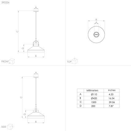 Eglo - Suspension filaire 1xE27/40W/230V gris