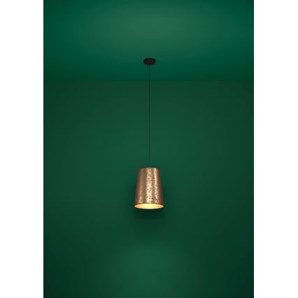 Eglo - Suspension filaire 1xE27/25W/230V doré/rose
